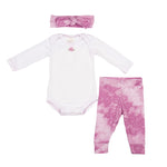 3pc Tulip Tie Dye Onsie Set - Denny's