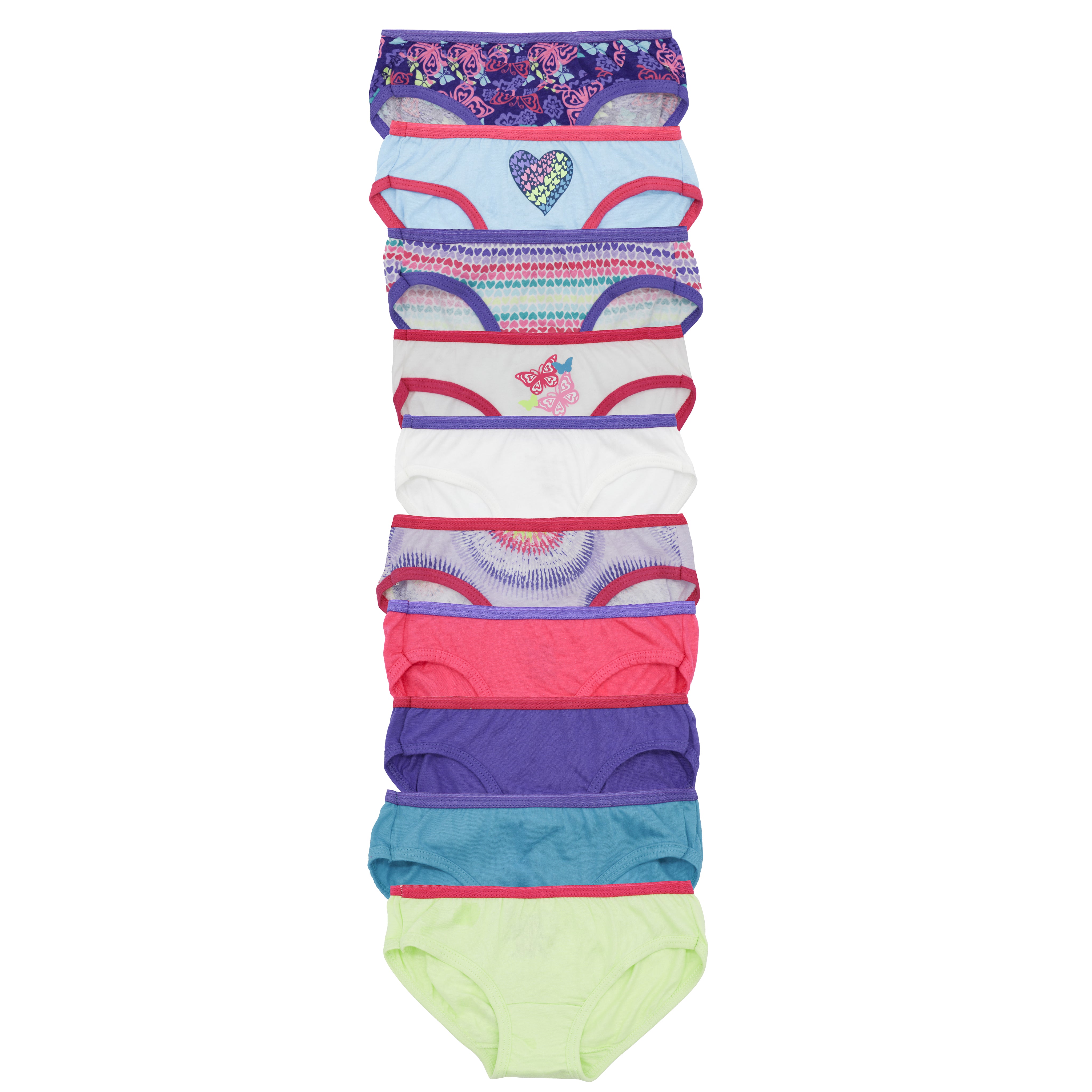 Girl`s 10pk Hipster - Denny's