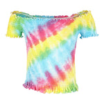 Rainbow Short Sleeve Smock Top - Denny's