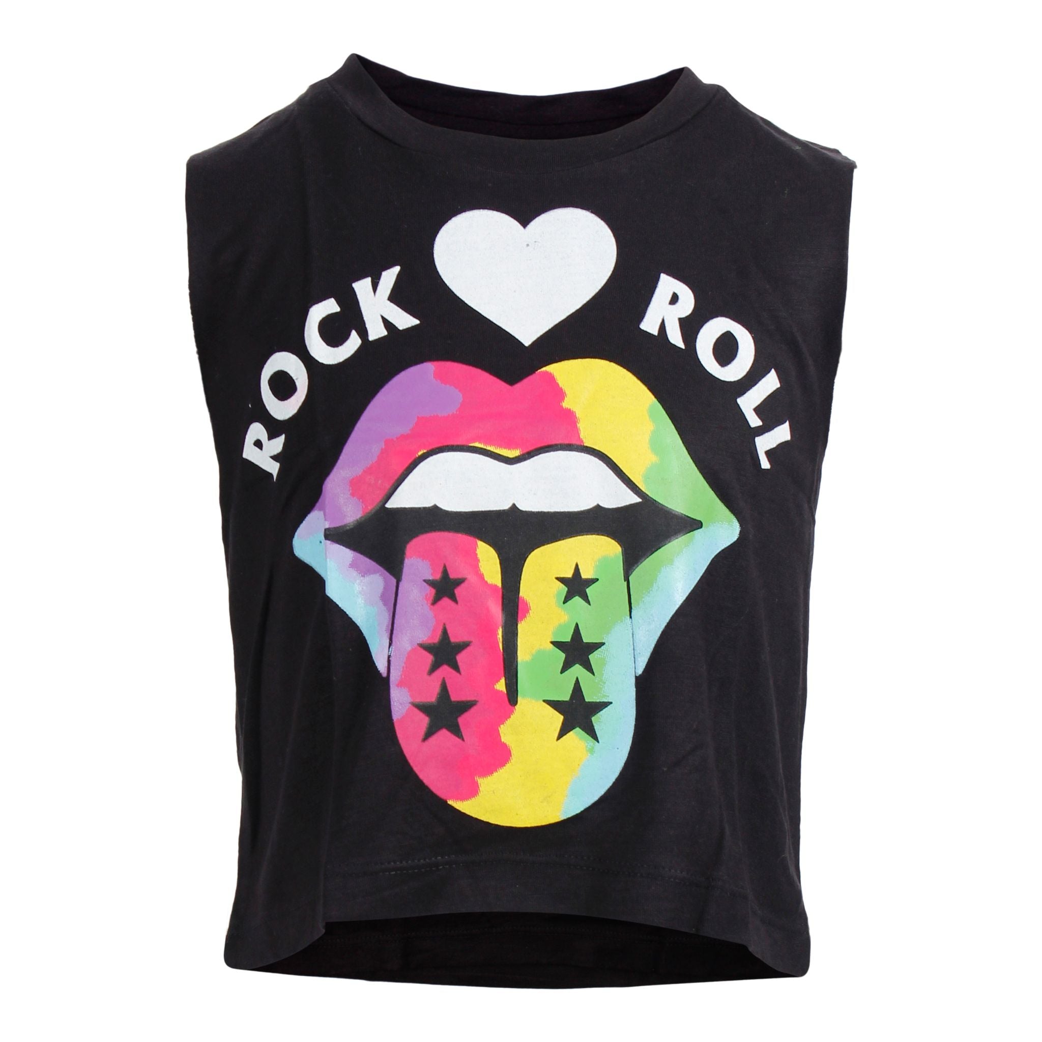 Muscle Tank w Rock Heart Roll Rock Lip - Denny's