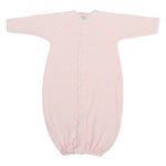 Pink Ruffle Converter Gown with Pinstripes - Denny's