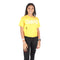 Short Sleeve Ripped Crop Logo Tee - Denny's
