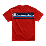Logo with Stripes Tee - Denny's