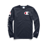 Heritage Long Sleeve Tee with Big C and Script Down Arm - Denny's