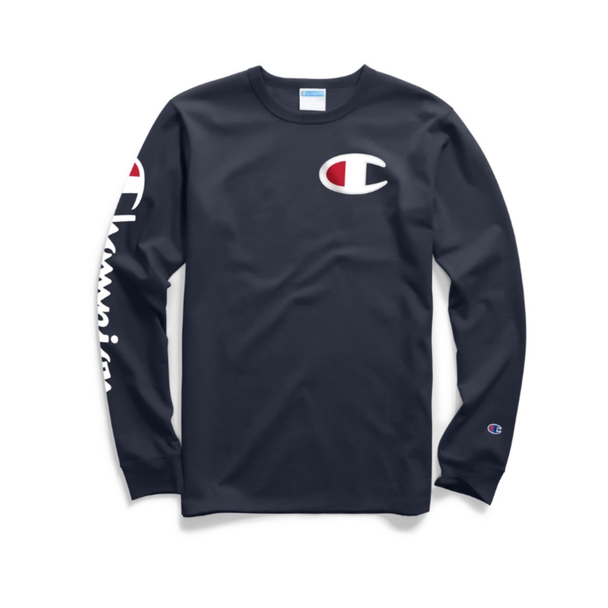 Heritage Long Sleeve Tee with Big C and Script Down Arm - Denny's