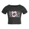Good Vibes Smile Crop Tee - Denny's