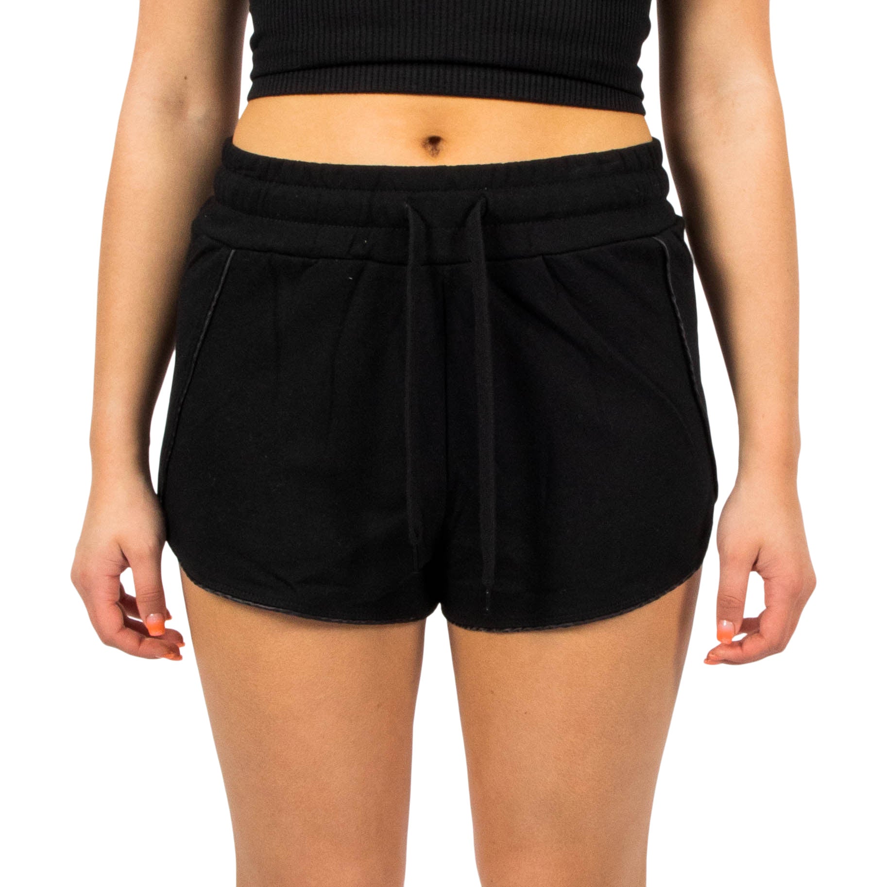 French Terry Satin Trim Short - Denny's