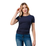 Ruched Side Ribbed Top - Denny's