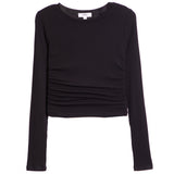 Ruched Side Ribbed Top - Denny's