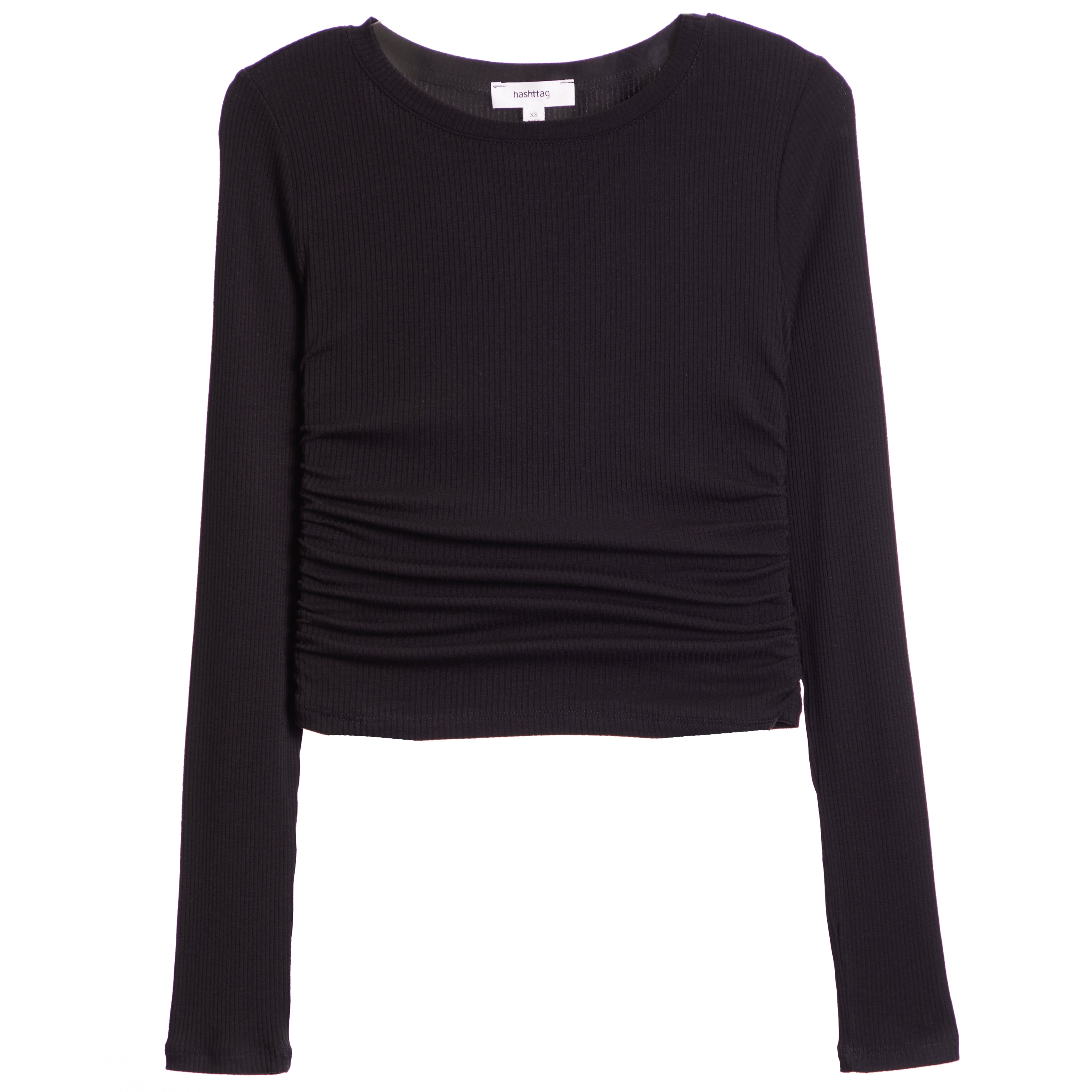 Ruched Side Ribbed Top - Denny's