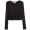 Ruched Side Ribbed Top - Denny's