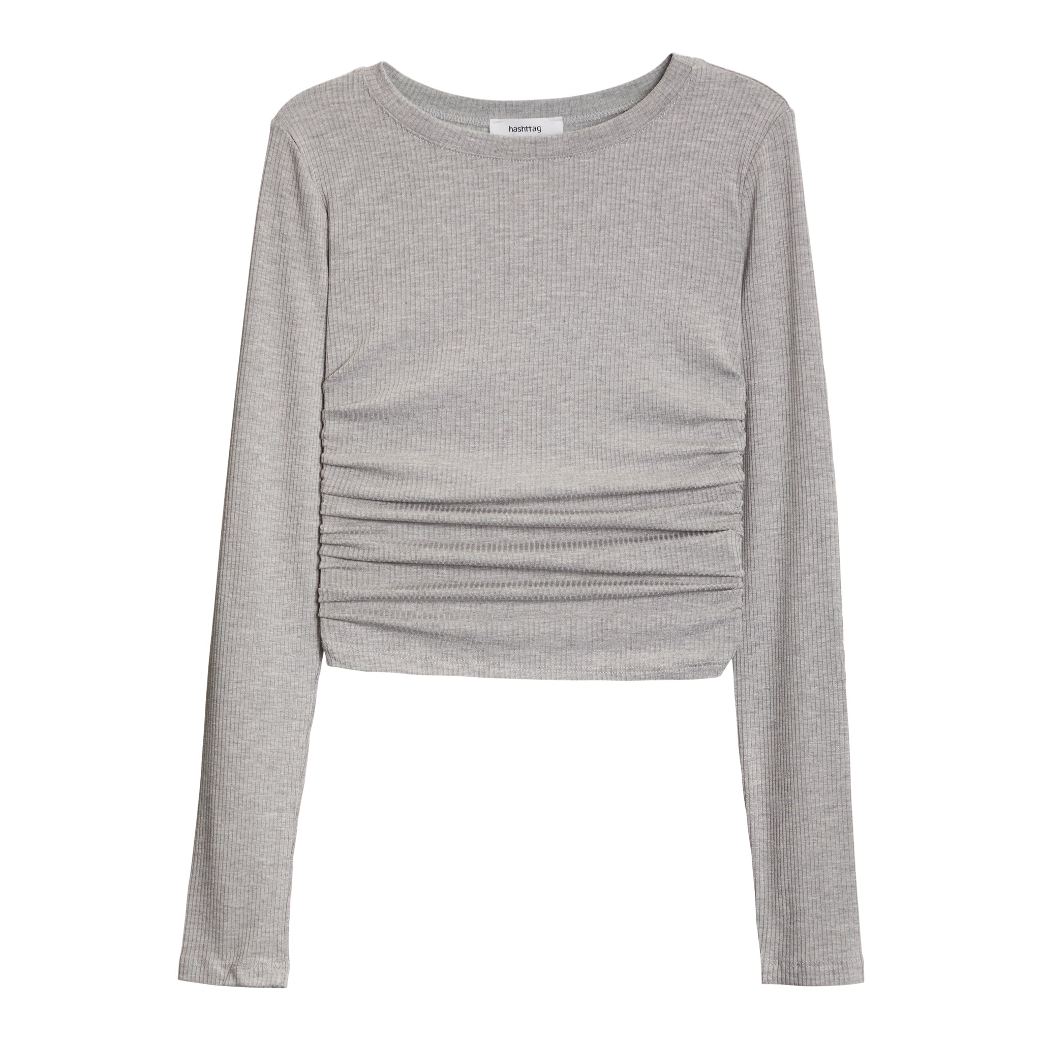 Ruched Side Ribbed Top - Denny's