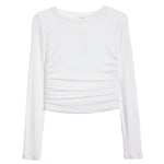 Ruched Side Ribbed Top - Denny's