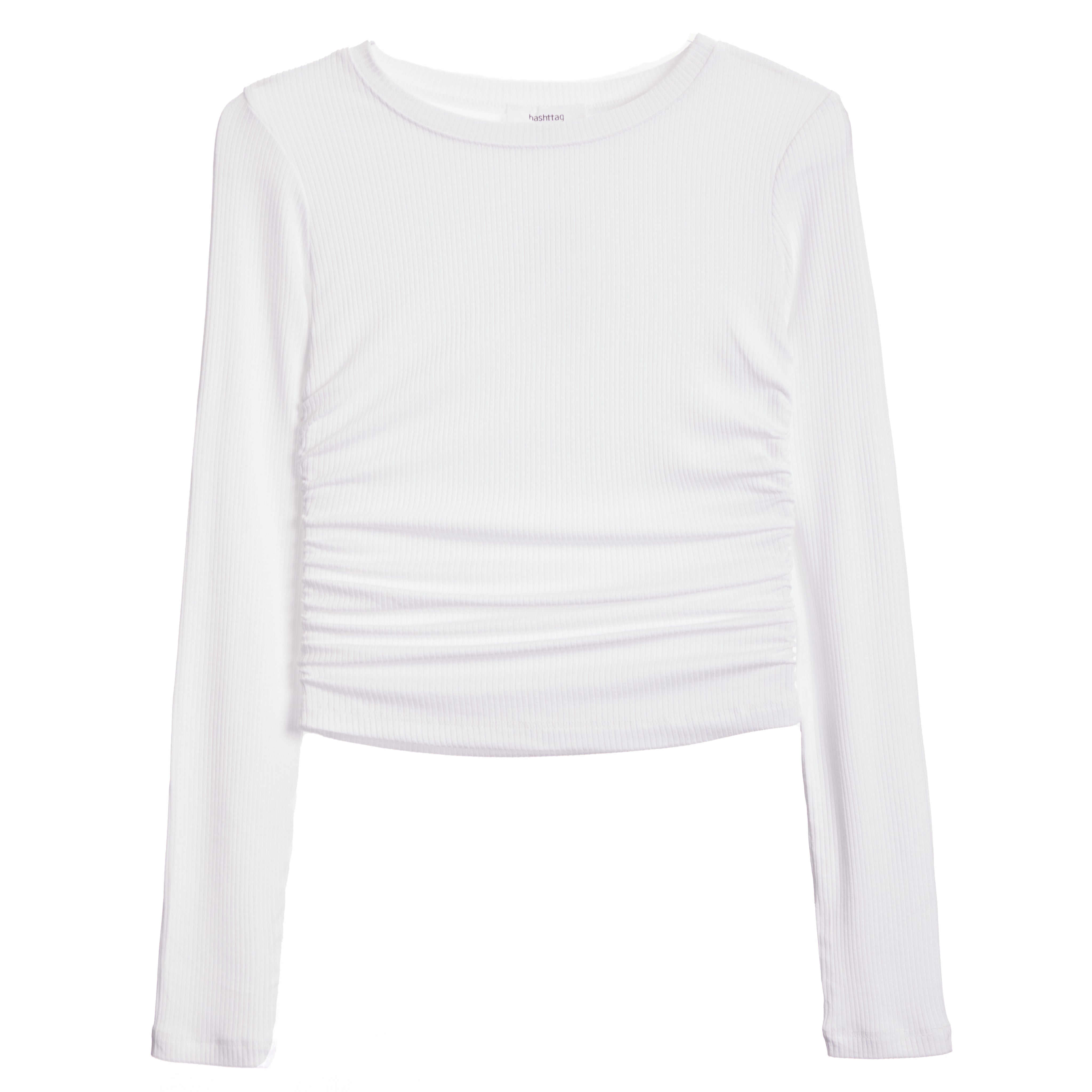 Ruched Side Ribbed Top - Denny's