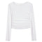 Ruched Side Ribbed Top - Denny's
