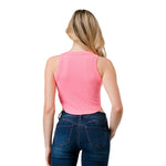 Ribbed Raw Edge Tank Top - Denny's