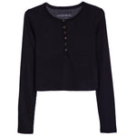 Hannah Ribbed Henley - Denny's