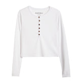 Hannah Ribbed Henley - Denny's