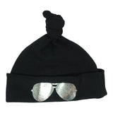 Black Hat Silver Sunglasses - Denny's