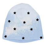 Blue Tie Dye Hat with Black Stars - Denny's