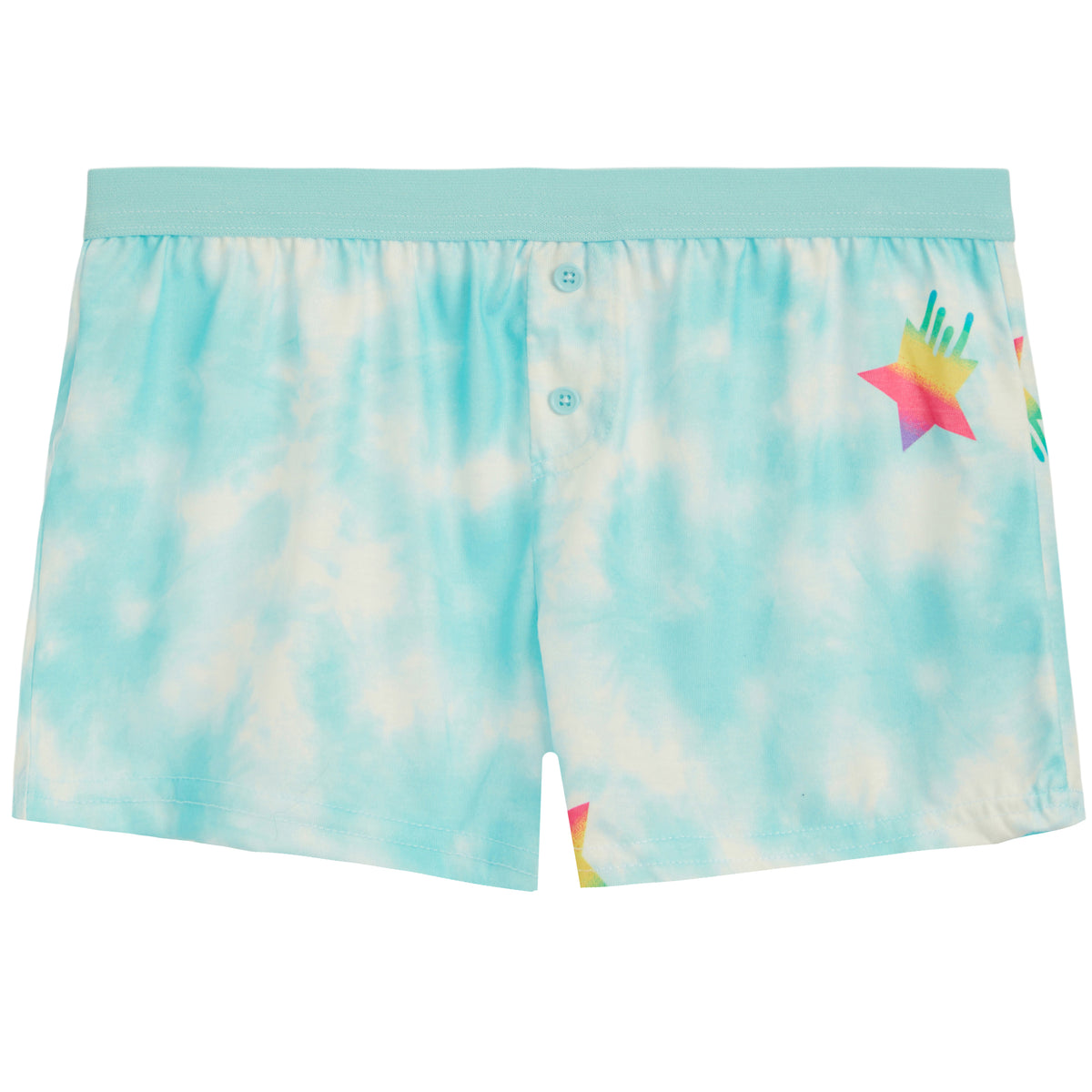 Multi Color Shooting Tie Dye Star Short | Denny's