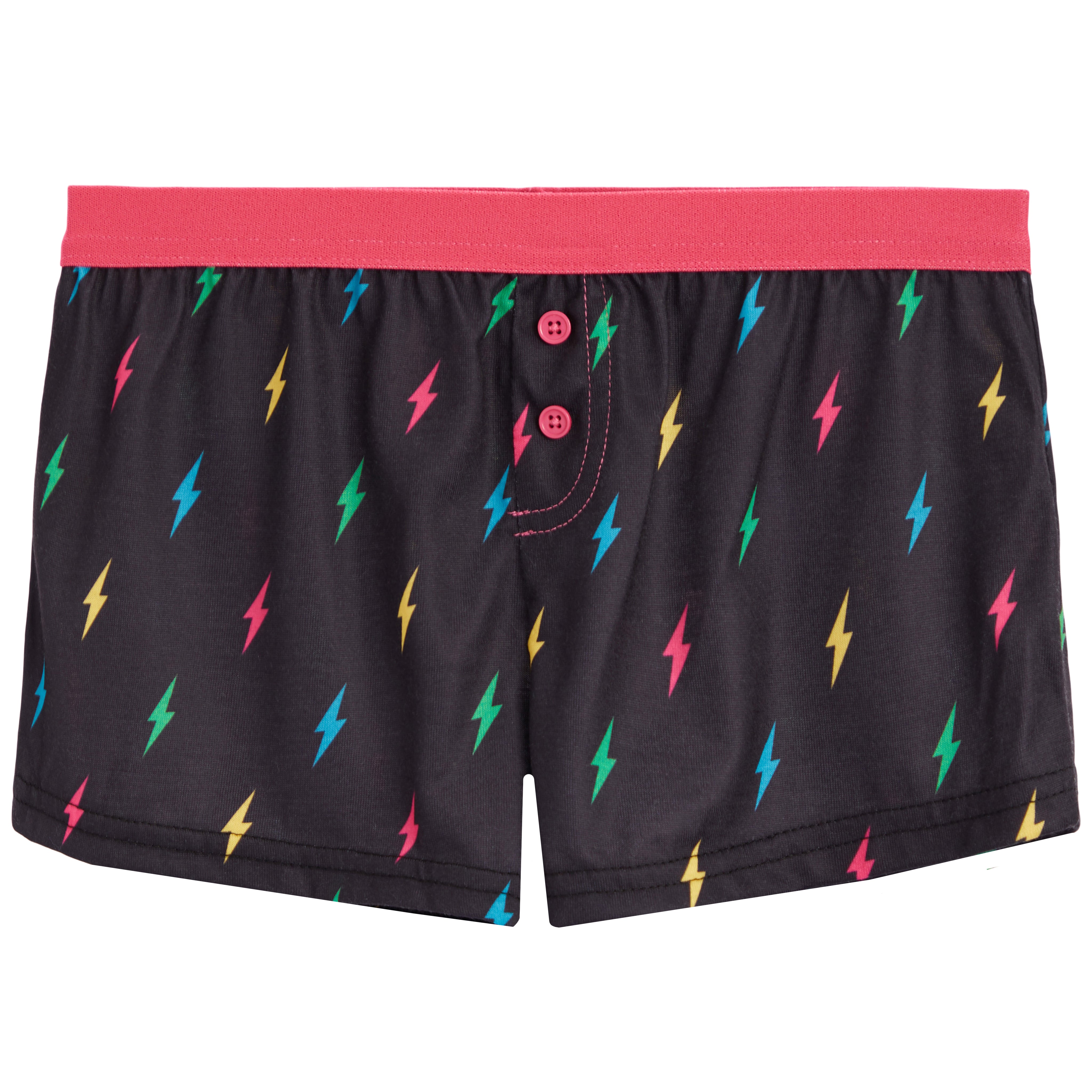 Multi Color Mini Lightening Bolt Short - Denny's