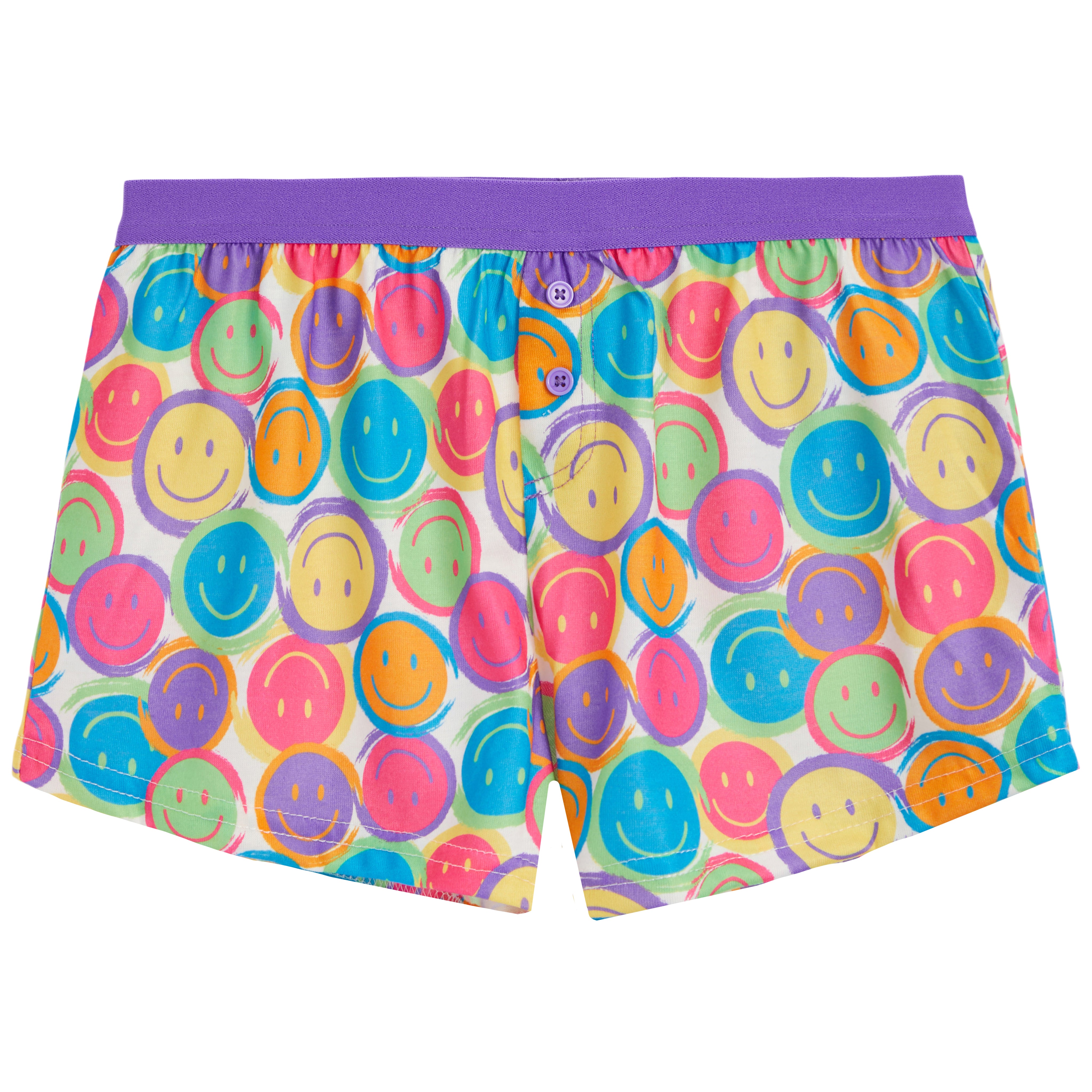 Multi Color Smilie Short - Denny's
