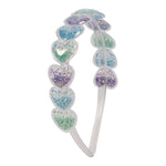 Glitter Hearts Clear Headband - Denny's