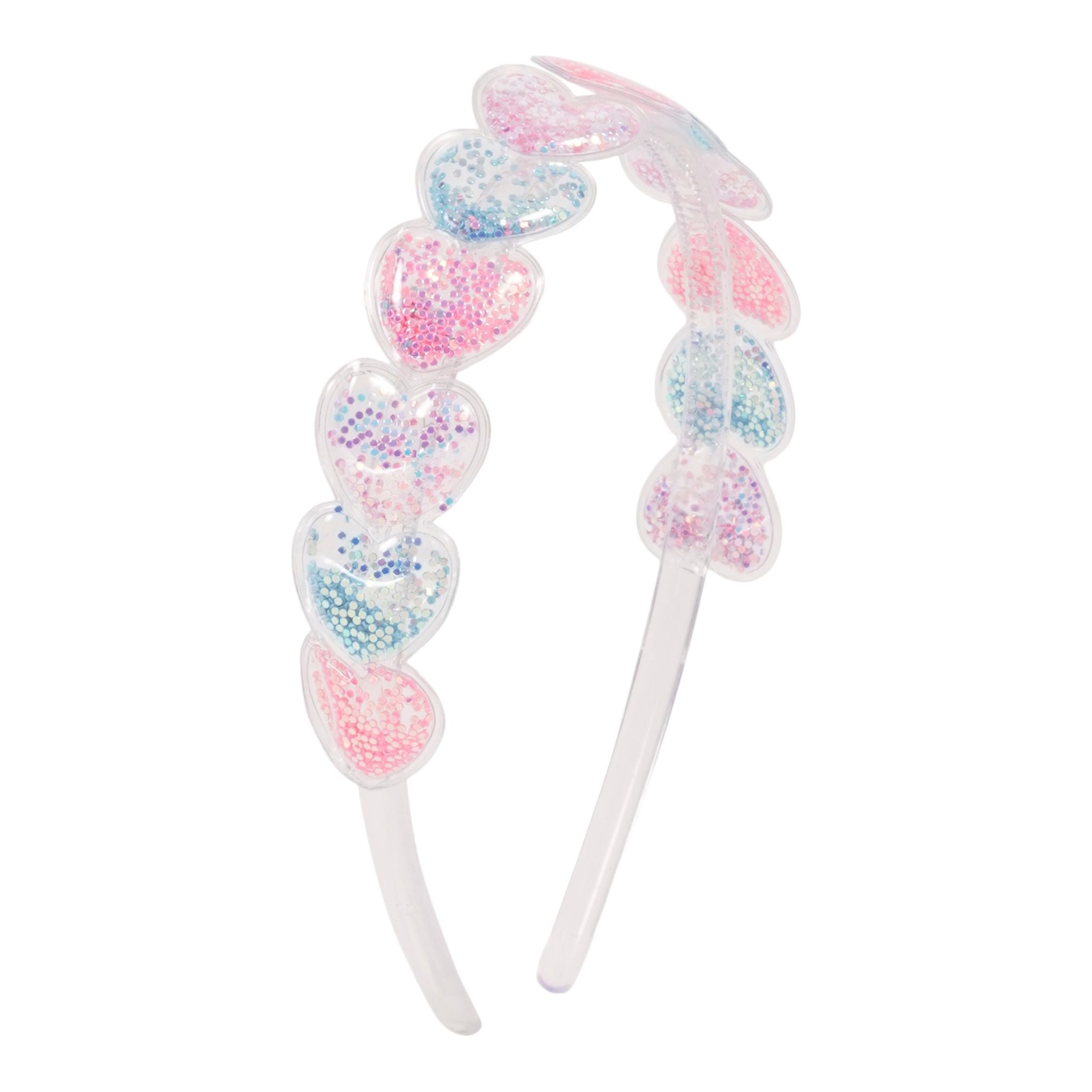 Glitter Hearts Clear Headband - Denny's