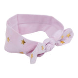 Pink Tie Dye Headband with Gold Stars - Denny's