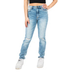 Zoey HR Knee Ripped Mom Jean - Denny's