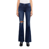 Mid Rise 31" Cargo Pocket Flare Jean - Denny's