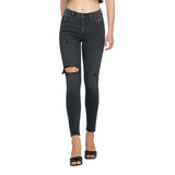 Amelia Mid Rise Raw Hem Skinny Jean - Denny's