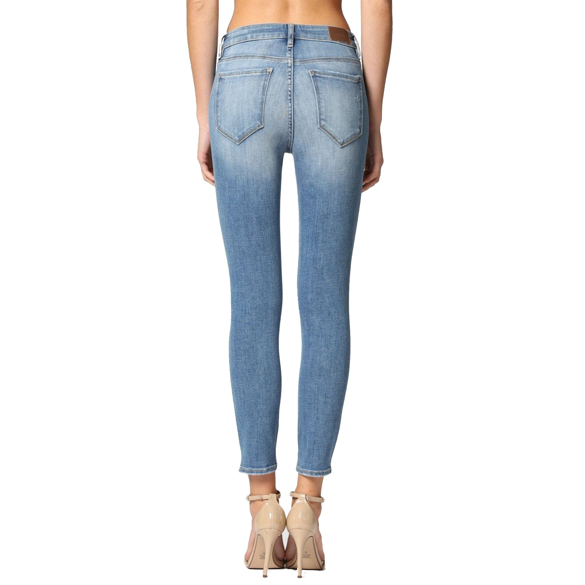 High Rise Ripped Skinny Jean - Denny's