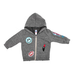 Patched Zip Hoody - Denny's