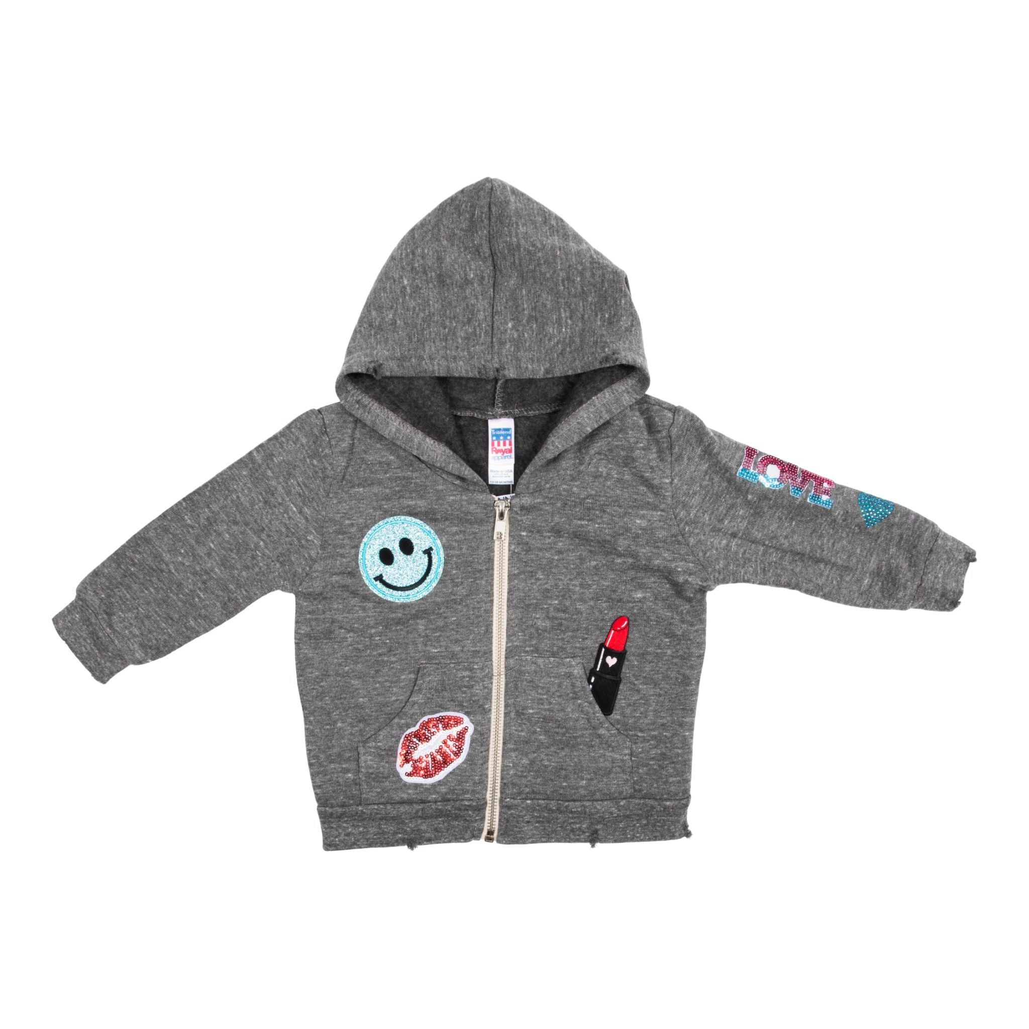 Patched Zip Hoody - Denny's