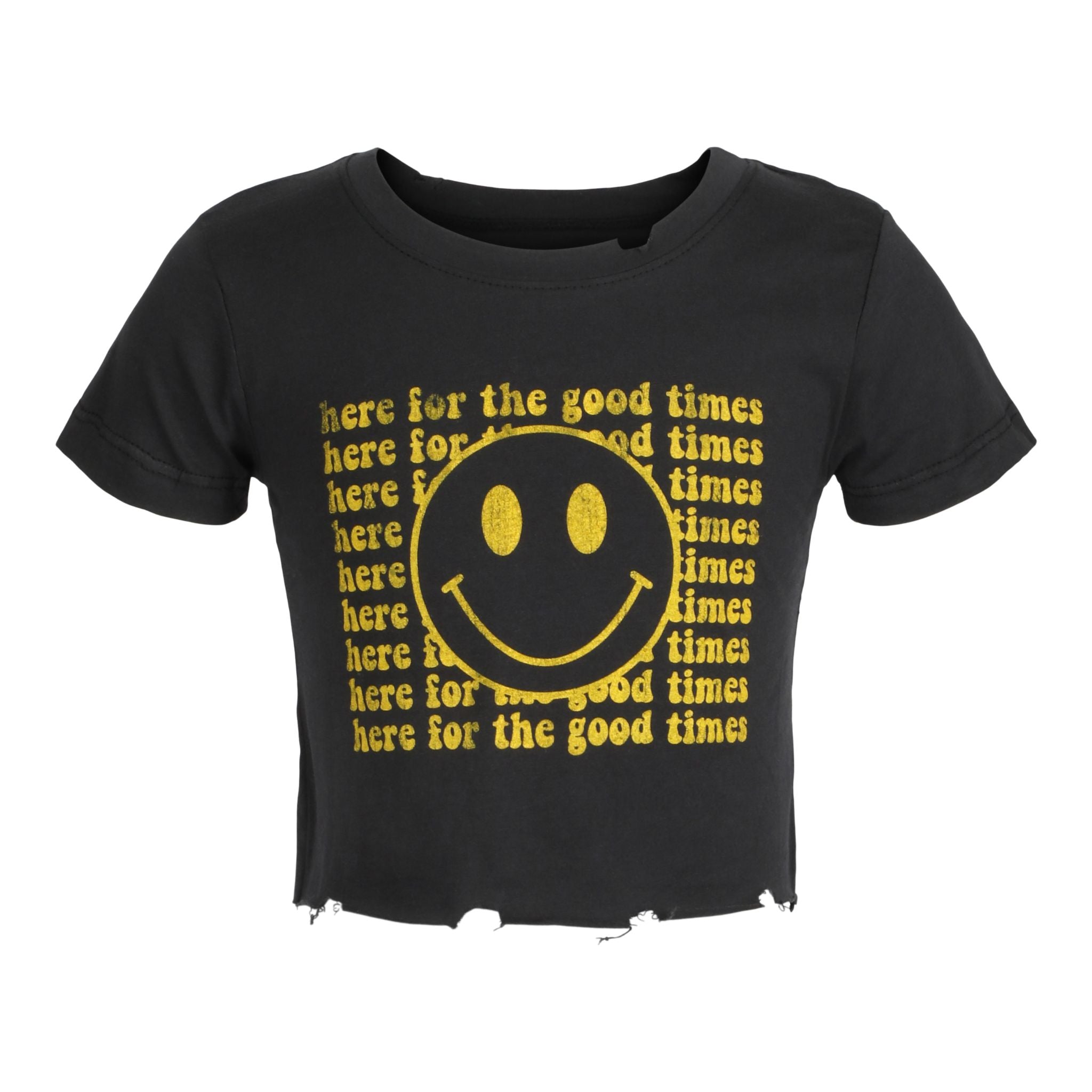 Here For The Good Times Crop Tee - Denny's