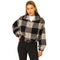 Plaid Crop Jacket - Denny's