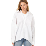 Solid Oversized Layered Buttondown - Denny's