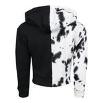 Patches Half Bleach Zip Hoodie - Denny's