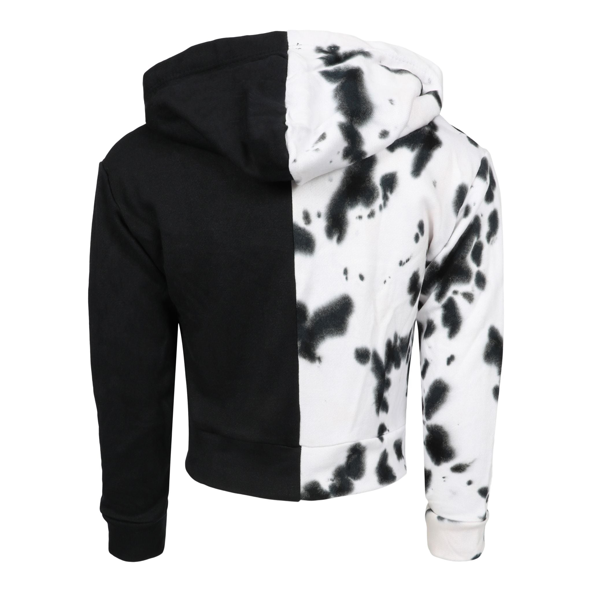 Patches Half Bleach Zip Hoodie - Denny's