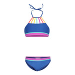 2pc Smiles 4 Miles High Neck Hipster Bikini - Denny's