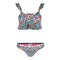 2pc Ruffle Dainty Ditzy Bikini - Denny's