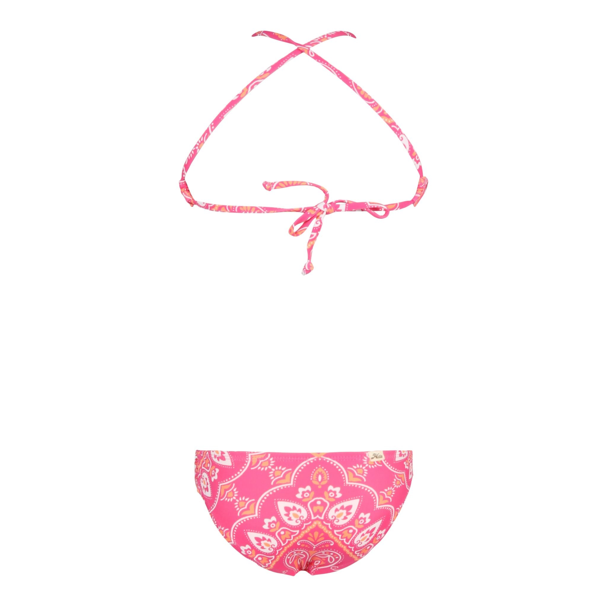 2pc Hi-neck Strawberry Bandana Bikini - Denny's
