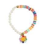 Pearl & Heishi Smiley Flower Bracelet - Denny's