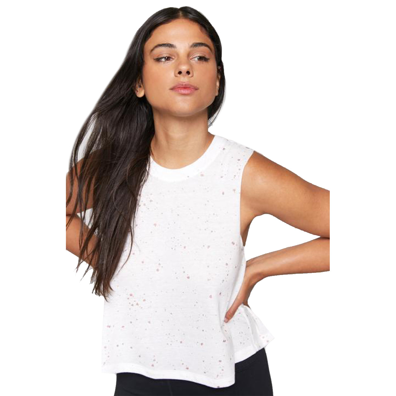 Metallic Splatter Crop Tank - Denny's