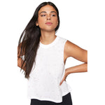 Metallic Splatter Crop Tank - Denny's