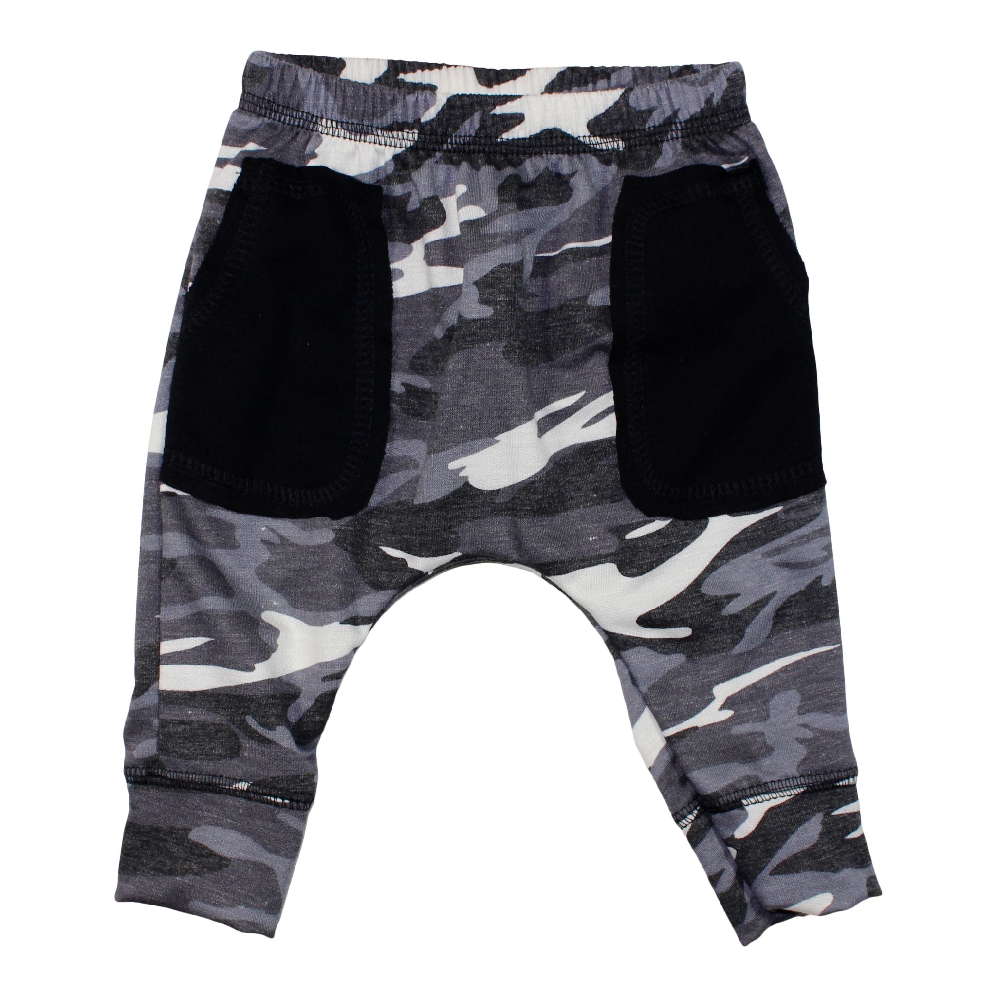 Camo Harem Pant with Black Pockets - Denny's