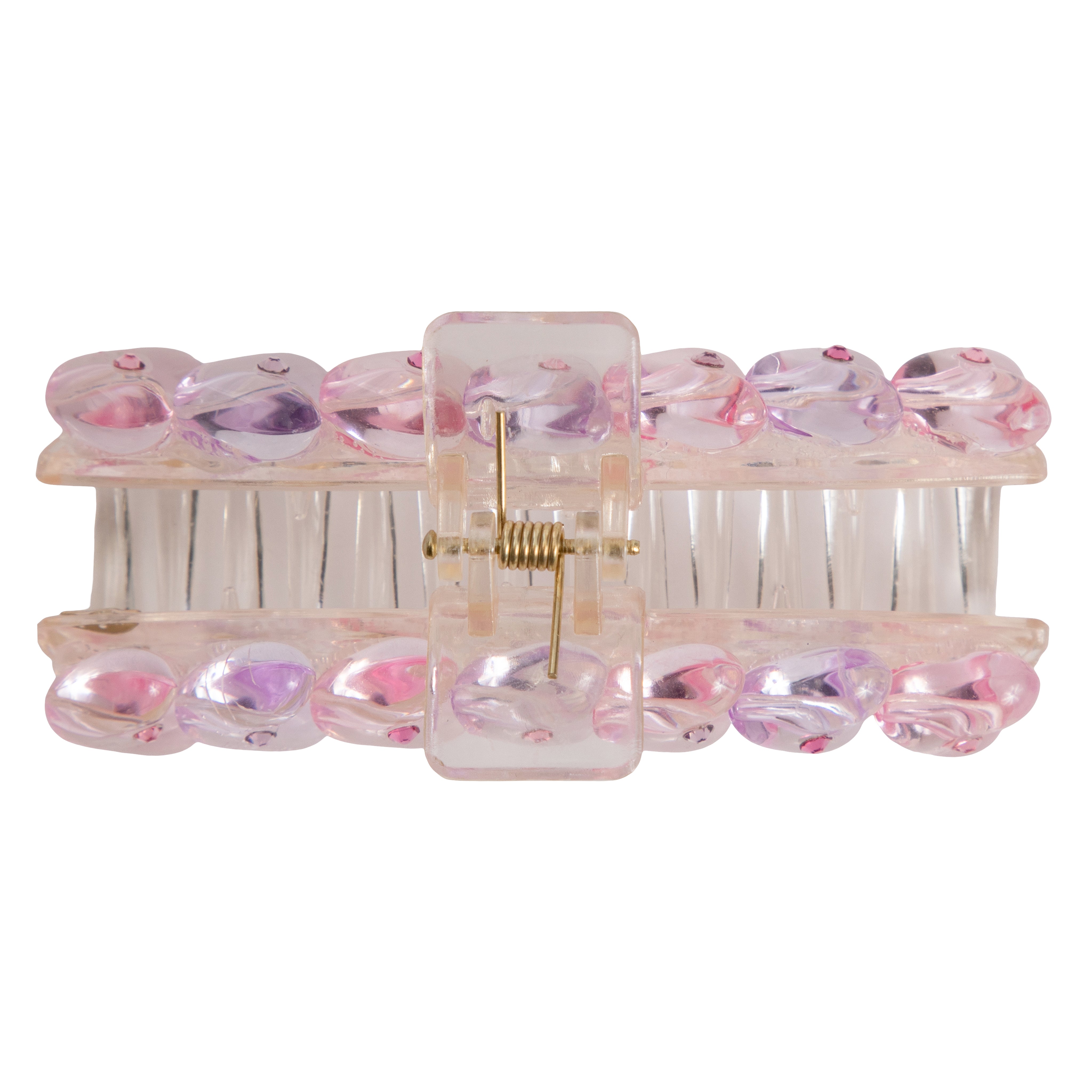Pastel Rhinestone Heart Claw Clip - Denny's