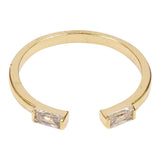 Clear Stone Adjustable Stacking Ring - Denny's